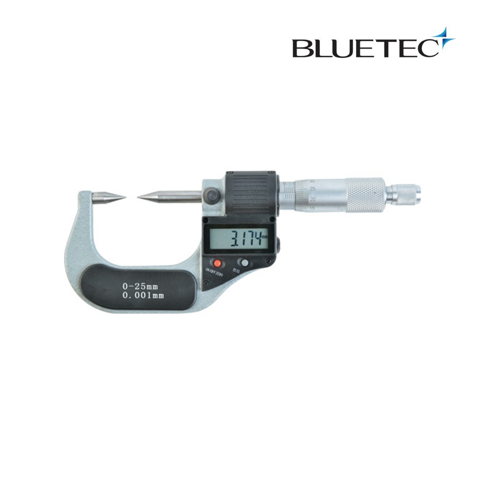 블루텍 포인트마이크로미터(디지털) BD342-025 - 교성이엔비